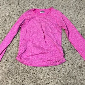 Pink Long Sleeve Athletic Top